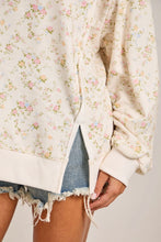 Load image into Gallery viewer, Soft Floral Sweatshirt - Ivory