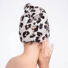 Load image into Gallery viewer, Kitsch Quick Dry Hair Towel - Leopard