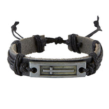 Load image into Gallery viewer, Leather Cross Bracelets