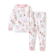 Load image into Gallery viewer, Burt's Bees Fairytale Castle Organic Cotton Two-Piece Pajamas