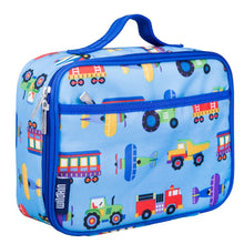 Load image into Gallery viewer, Kid&#39;s Lunch Box - Train Planes &amp; Trucks
