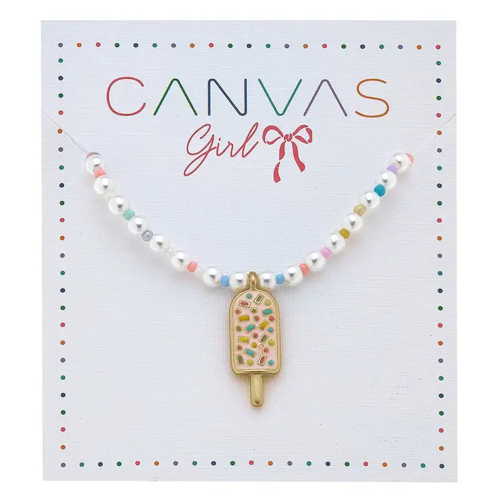 Canvas Samantha Popsicle Children's Necklace