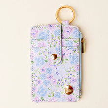 Load image into Gallery viewer, The Darling Effect Keychain Wallet - Secret Garden Blue