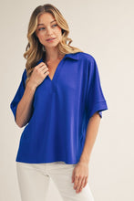 Load image into Gallery viewer, Indiya V-Neck Top - Royal Blue