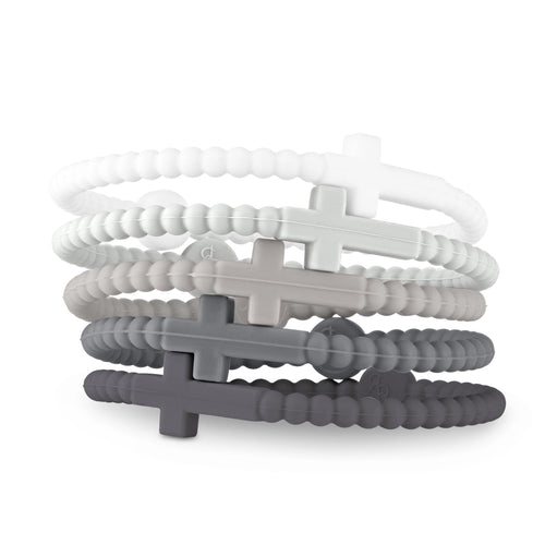 Jesus Bracelet Stack in Alloy - Large - by Ryan & Rose