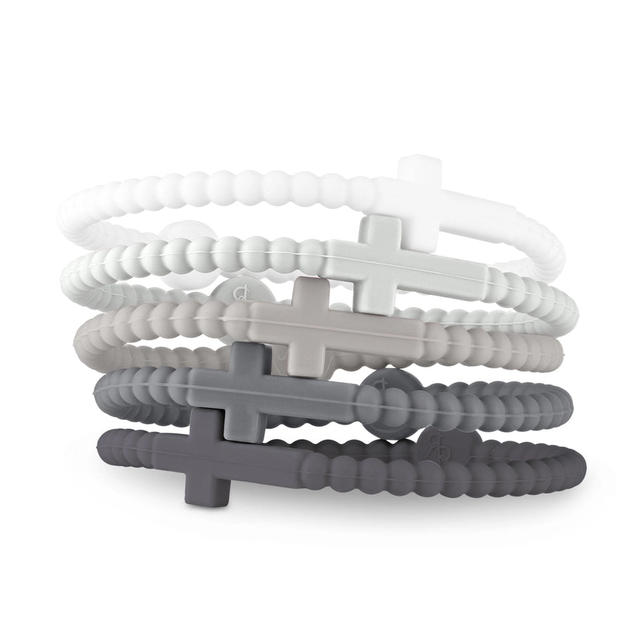 Jesus Bracelet Stack in Alloy - Large - by Ryan & Rose
