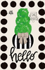 DK Designs Garden Flag - Black & White Topiary