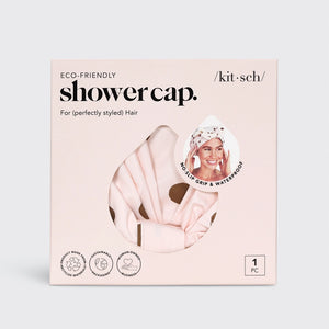 Kitsch Luxury Shower Cap - Blush Dot
