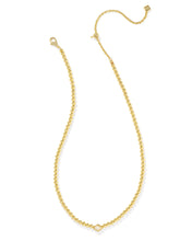 Load image into Gallery viewer, Kendra Scott Abbie Gold Beaded Necklace in Natural Mother of Pearl
