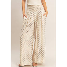 Load image into Gallery viewer, Fancy Dot Wide-Leg Pants - Chestnut