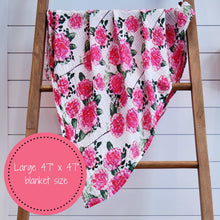 Load image into Gallery viewer, Live Life in Full Bloom Muslin Swaddle Blanket