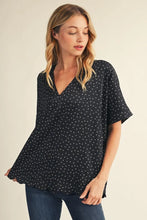 Load image into Gallery viewer, The Dotted Delight Top - Black