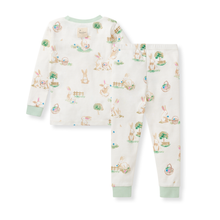 Load image into Gallery viewer, Burt's Bees Bunny Egg Hunt Organic Cotton Two-Piece Pajamas
