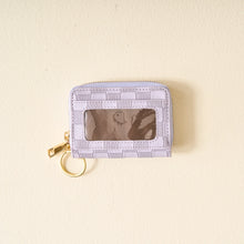 Load image into Gallery viewer, The Darling Effect Zip-Around Wallet - Periwinkle Check