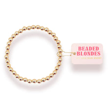 Load image into Gallery viewer, Beaded Blondes: 5MM Gold Bracelet - Standard 6.75"