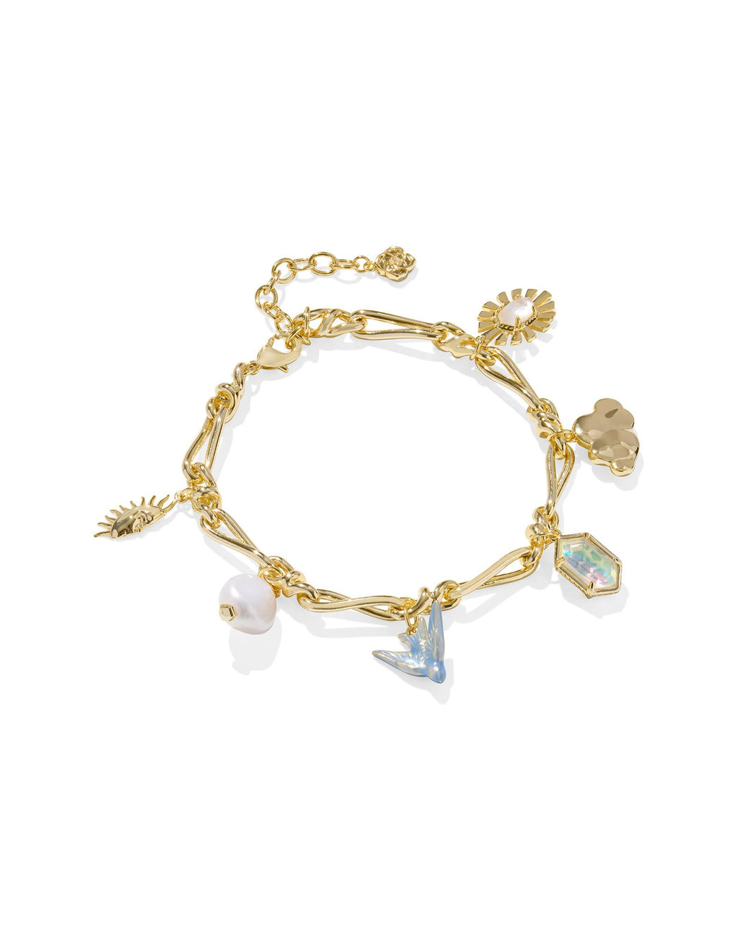 Kendra Scott Melody Gold Charm Bracelet in Neutral Mix