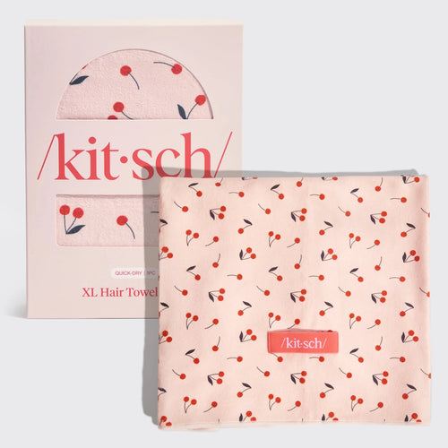 Kitsch Quick Dry Hair Towel - Cherry