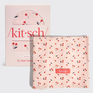 Kitsch Quick Dry Hair Towel - Cherry
