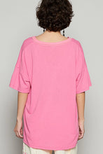 Load image into Gallery viewer, Mabel V-Neck Tee - Barbie Pink
