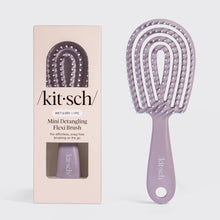 Load image into Gallery viewer, Kitsch Mini Soft Violet Detangling Flexi Brush