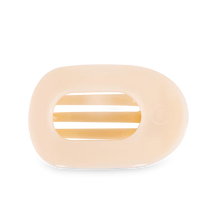 Load image into Gallery viewer, Large Teleties Flat Round Hair Clip - Almond Beige