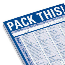 Load image into Gallery viewer, Pack This! Pad (Blue)