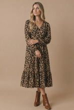 Load image into Gallery viewer, Tiffany Animal Print Empire Midi Dress