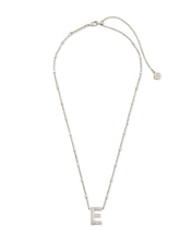 Load image into Gallery viewer, Letter E Pendant Necklace in Silver by Kendra Scott