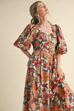 Load image into Gallery viewer, Opalite Bubble Sleeve Dress - Burgundy