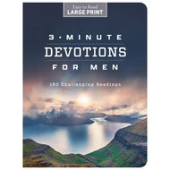 3 Minute Devotions For Men - Large Print