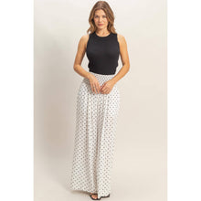 Load image into Gallery viewer, Fancy Dot Wide-Leg Pants - Oatmeal