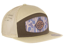 Load image into Gallery viewer, Shot Shell Old School Camo Brown Leather Patch Hat