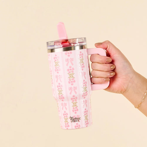 The Darling Effect Lifestyle Flip Straw Tumbler 20oz - Oh So Fancy Pink