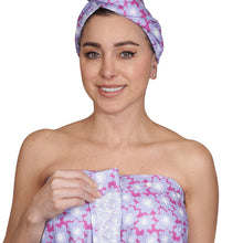 Load image into Gallery viewer, Bath Wrap - Signature Collection Pop Daisy - Lavender