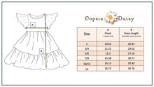 Load image into Gallery viewer, Kids Emmy Dainty Pastel Floral Flutter Sleeve Twirl Dress