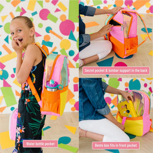 Kid's Pack It All Backpack - Orange Shimmer