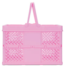 Load image into Gallery viewer, LARGE PINK FOLDABLE STORAGE CRATE