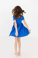 Load image into Gallery viewer, Girl's Royal Blue Pocket Twirl Dress