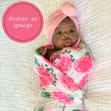 Load image into Gallery viewer, Live Life in Full Bloom Muslin Swaddle Blanket
