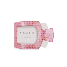 Load image into Gallery viewer, Medium Teleties Flat Square Hair Clip - Laura Park Berry Cozy