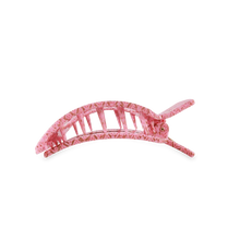 Load image into Gallery viewer, Medium Teleties Flat Square Hair Clip - Laura Park Berry Cozy