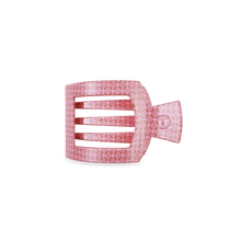 Load image into Gallery viewer, Small Teleties Flat Square Hair Clip - Laura Park Berry Cozy