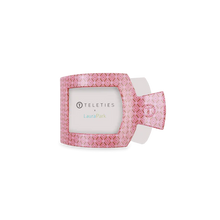 Load image into Gallery viewer, Small Teleties Flat Square Hair Clip - Laura Park Berry Cozy
