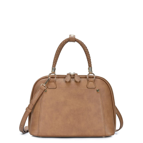 Camila Satchel Crossbody - Tan