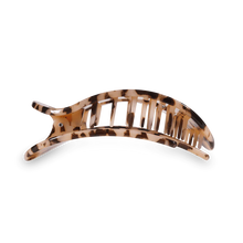 Load image into Gallery viewer, Large Teleties Flat Round Hair Clip - Blonde Tortoise