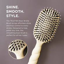 Load image into Gallery viewer, Teleties Boar Bristle Hair Brush - Tan