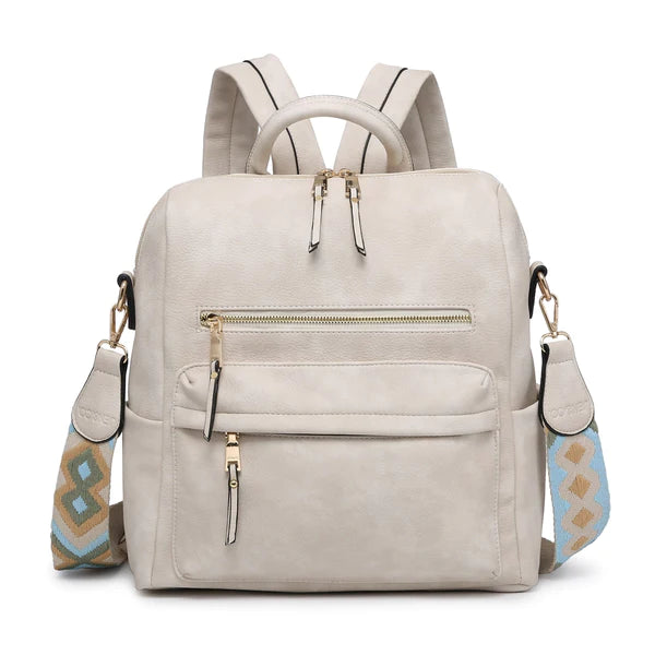 Paula Convertible Backpack - Off White