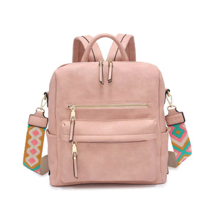 Paula Convertible Backpack - Pink