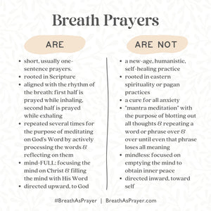 Breath as Prayer: Calm Your Anxiety, Focus Your Mind & Renew Your Soul