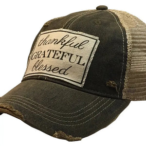 Thankful Grateful Blessed - Trucker Cap
